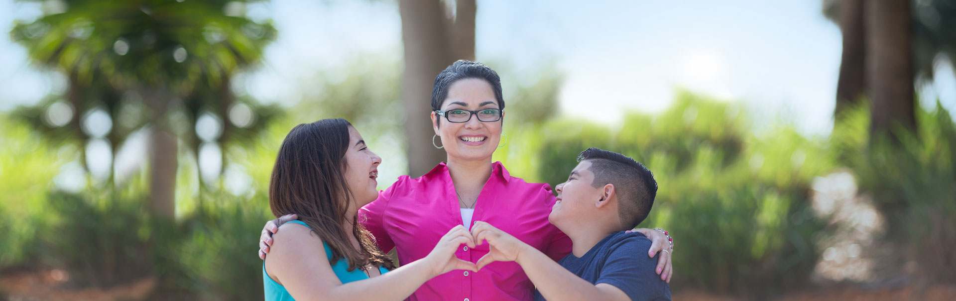 Mother with children